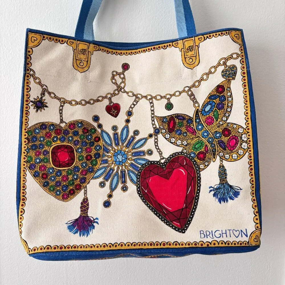 Brighton Glittering Love Canvas Tote Bag